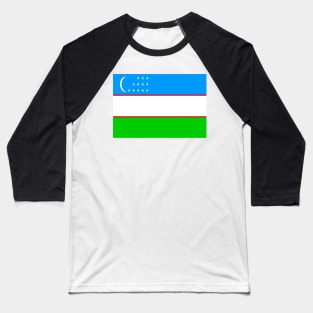 Uzbekistan flag Baseball T-Shirt